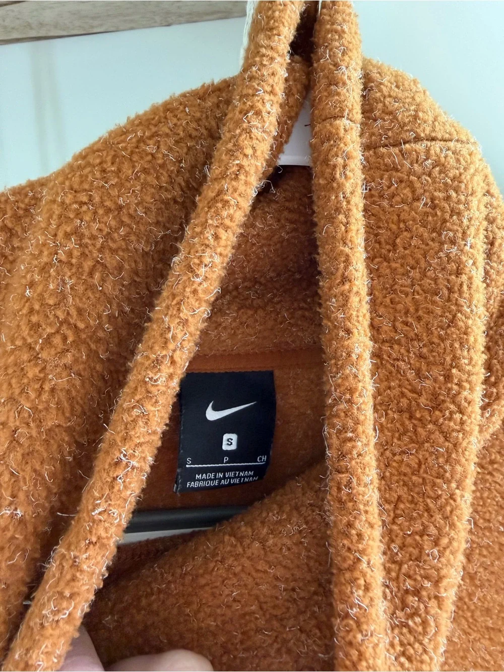 Nike Burnt Orange Sherpa Jacket